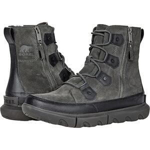 Sorel ExplorerTM Boot Dual Zip Waterproof Black/Jet Men's Size 12 NIB
